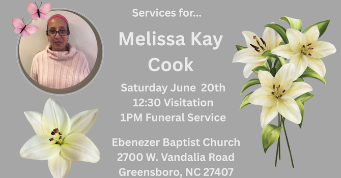 Services for Melissa Kay Cook image