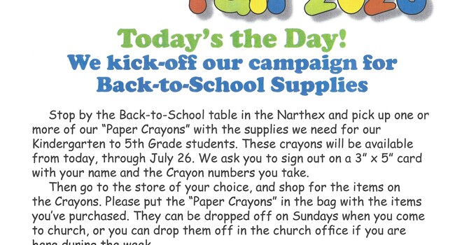 Back-to-School Supplies Drive