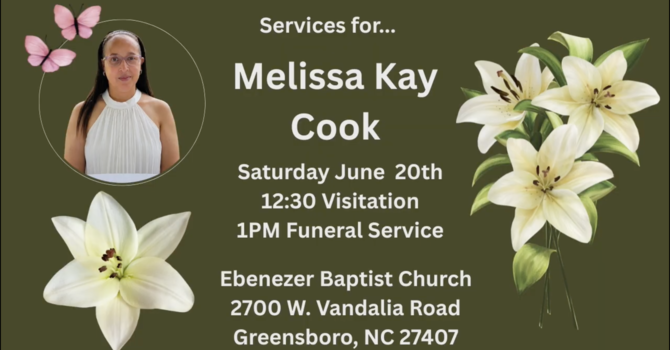 Services for Melissa Kay Cook image