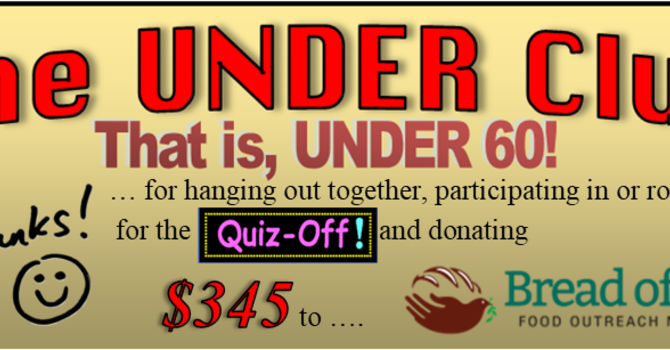 The UNDER Club Lunch & QUIZ-Off ~ UPDATE! image