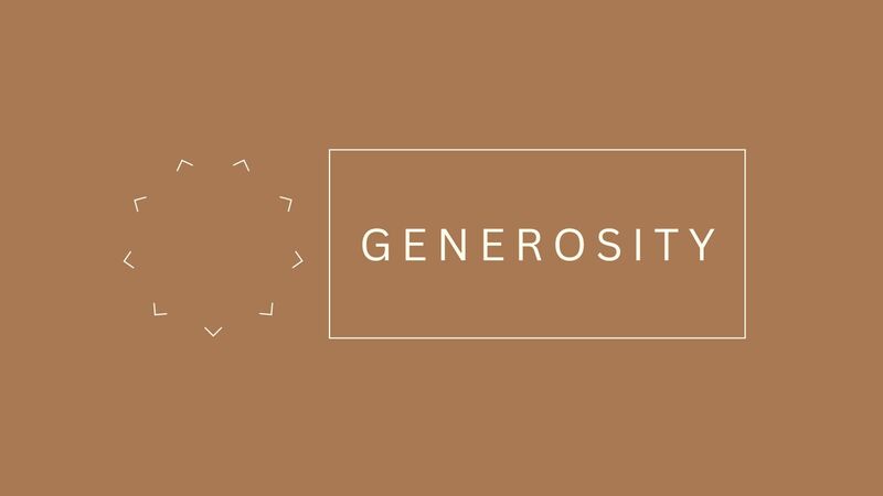 Generosity (2/4) | Practicing the Way of Jesus