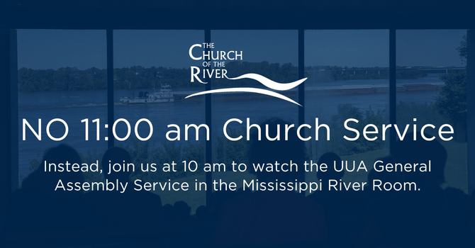 Service at 10am Instead of 11am on June 21 image