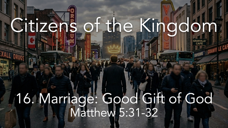 16. Marriage: Good gift of God