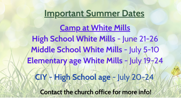 Rooted Kids & Student Ministry Dates!