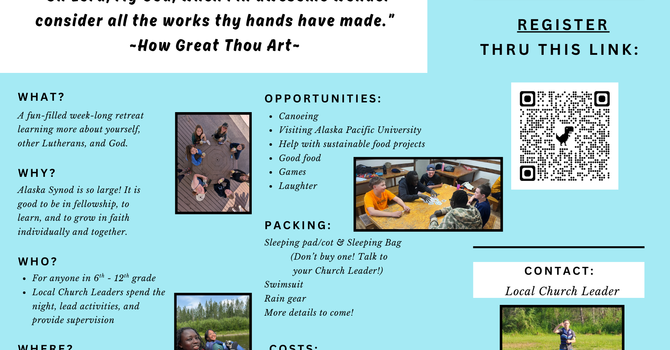 Alaska Synod Summer Youth Trip