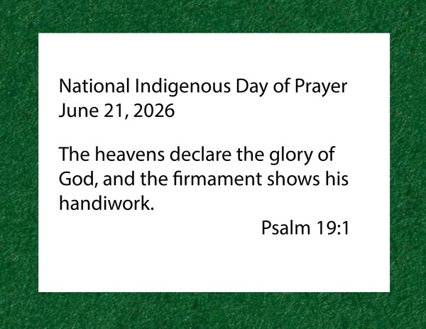 National Indigenous Day of Prayer