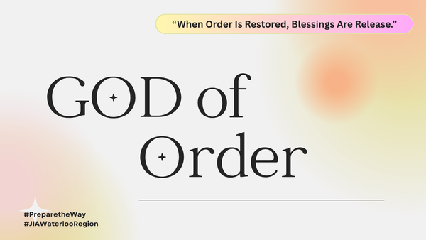 GOD OF ORDER