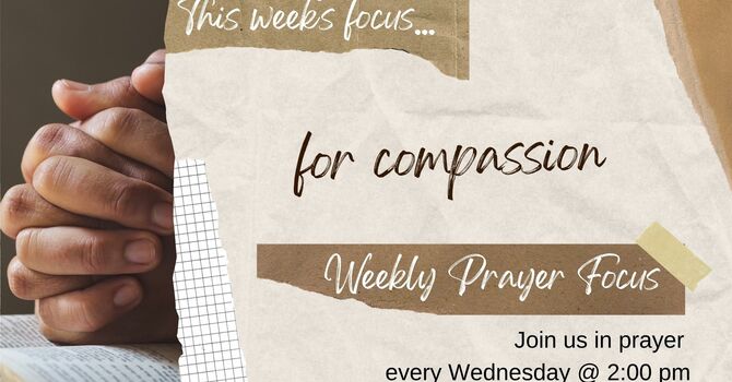 This Week's Prayer Focus
