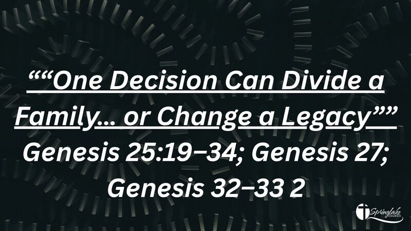 One Decision Can Divide A Family Or Change A Legacy.