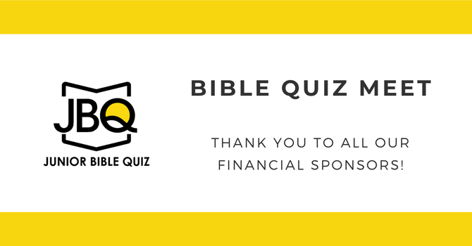 Bible Quiz Meet # 1