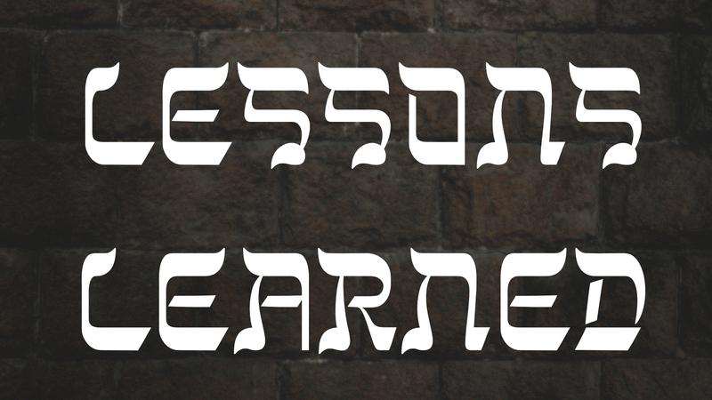 Lessons Learned