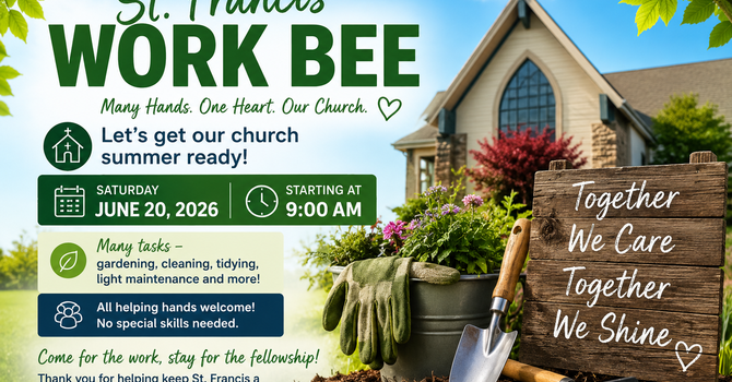 St. Francis Work Bee 2026