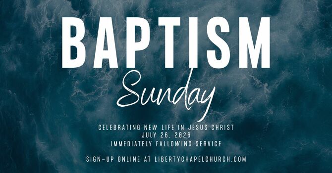 Baptism Sunday