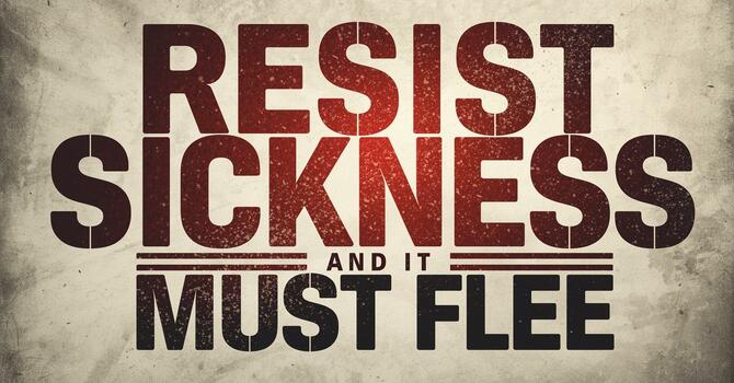 Resist Sickness and It Must Flee image