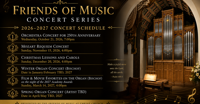 2026-2027 Concert Schedule