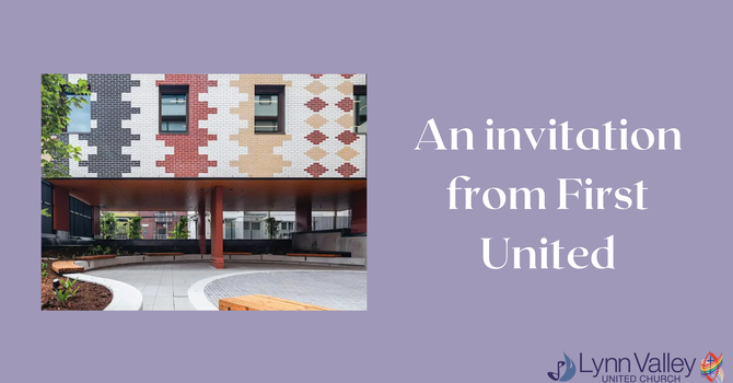 An invitation from First United image
