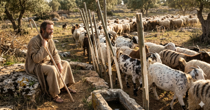 Sheep, Goats, and Sticks image