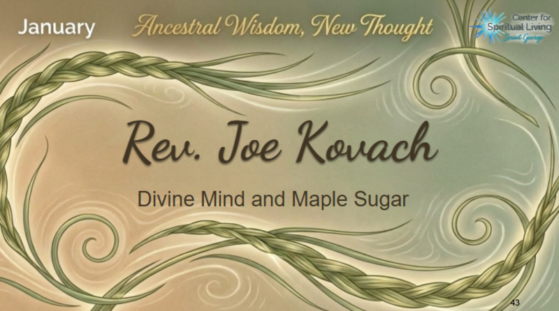 Divine Mind and Maple Sugar