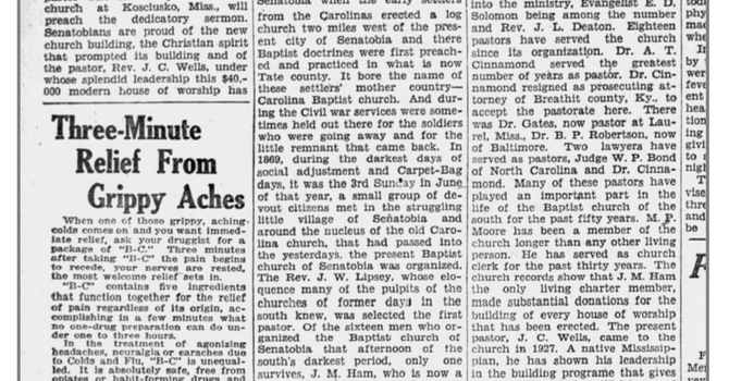 Old Article About FBC Senatobia  image