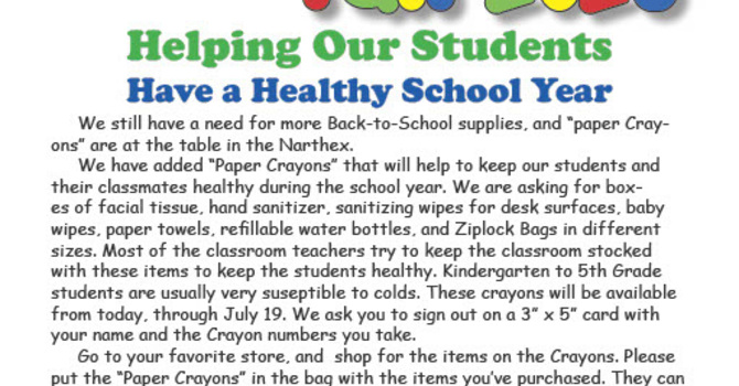 Back-to-School Supplies Drive