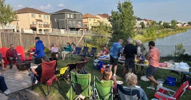Campfire & Swimming at Merle & Ron Dyck's Home