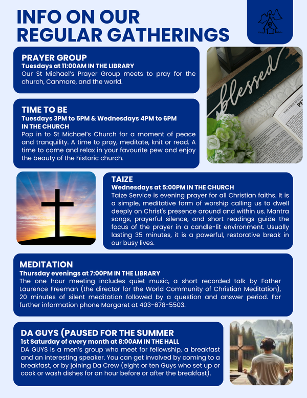 Info on our Regular Gatherings
