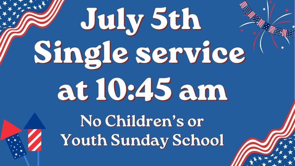 July 5 Single Service