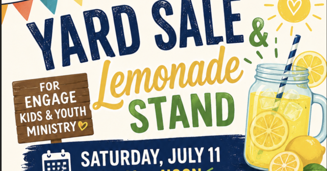 Yard Sale & Lemonade Stand for Engage Kids & Youth