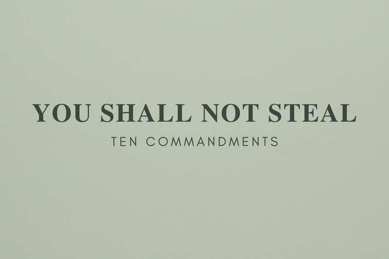 You Shall Not Steal