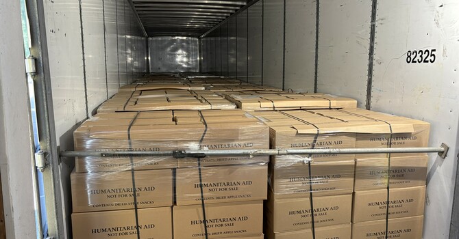 Always a good day when food aid goes out!