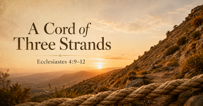 Not Alone: A cord of three strands 