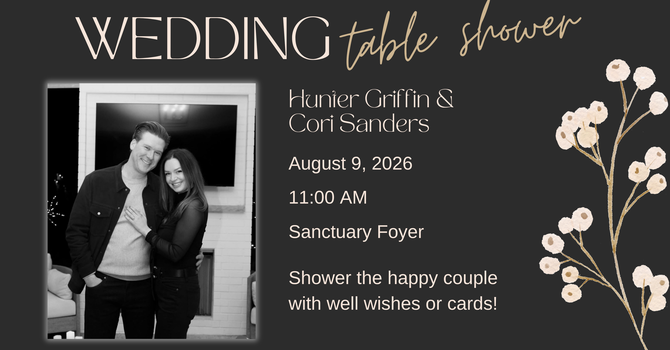 Wedding Table Shower for Hunter & Cori