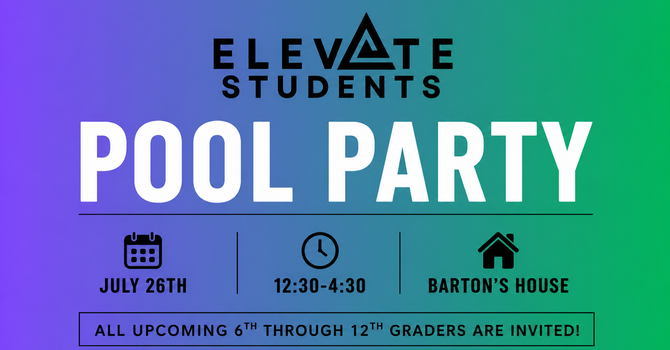 Elevate Student Pool Party