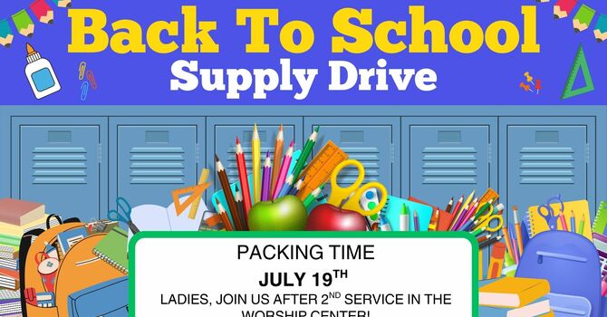Women's Ministry School Supply Packing