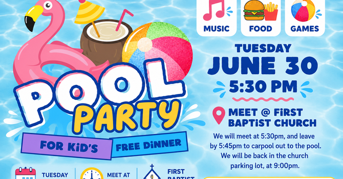 Kid's @ First Pool Party 