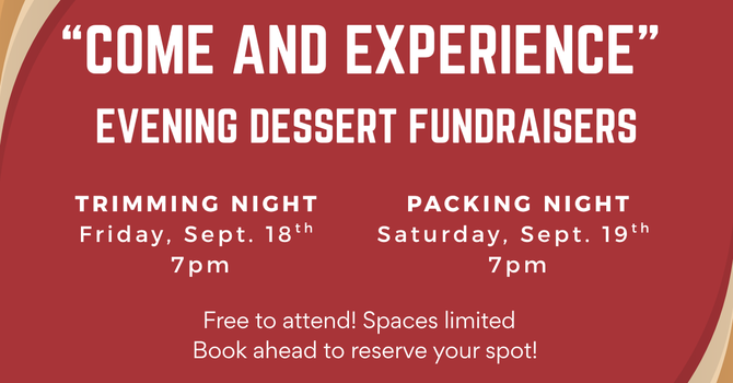 Come and Experience ~ Packing Night