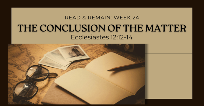 The Conclusion of the Matter