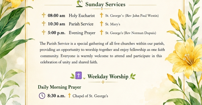 Worship Schedule