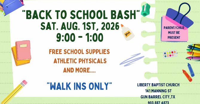 Annual Back to School Bash