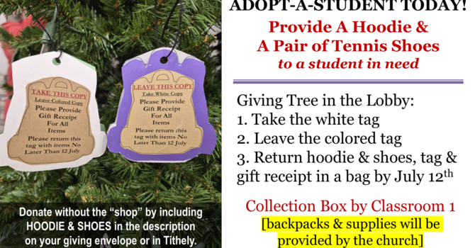  Adopt-a-Student in June! image