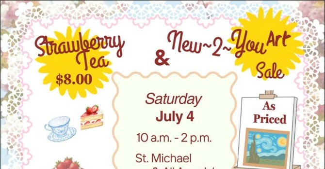 Strawberry Tea & New-2-You Art Sale