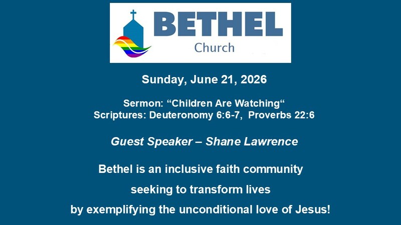 June 21 Worship - Father's Day