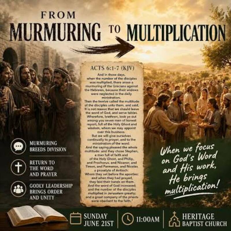 "From Murmuring to Multiplication" A.M. Service