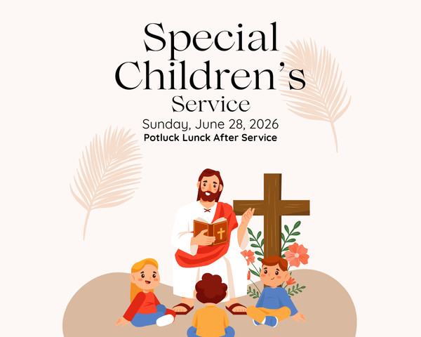 Special Service This Sunday