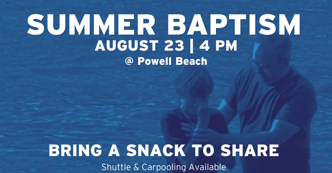 Summer Baptisms