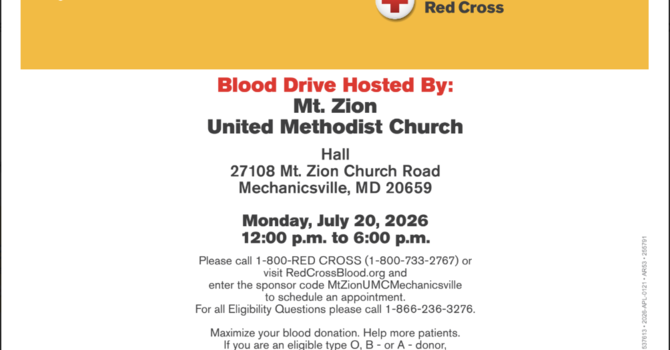 Red Cross Blood Drive 