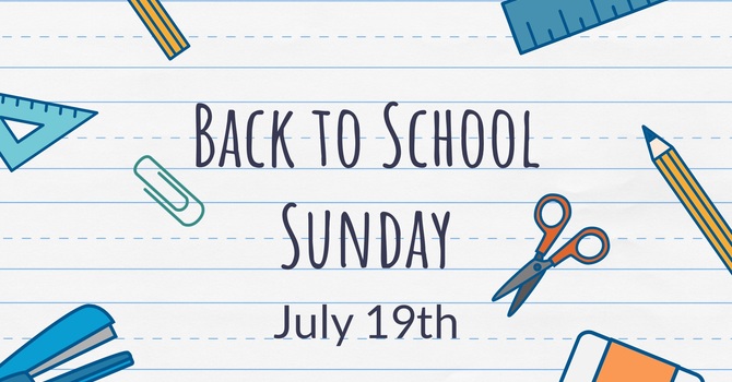 Back to School Sunday