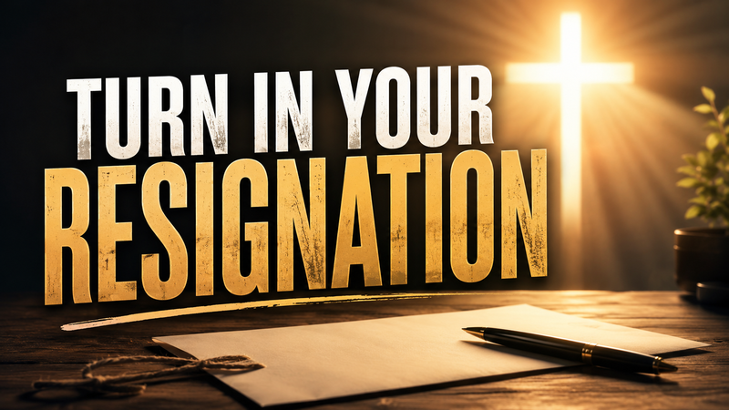 "Turn In Your Resignation"