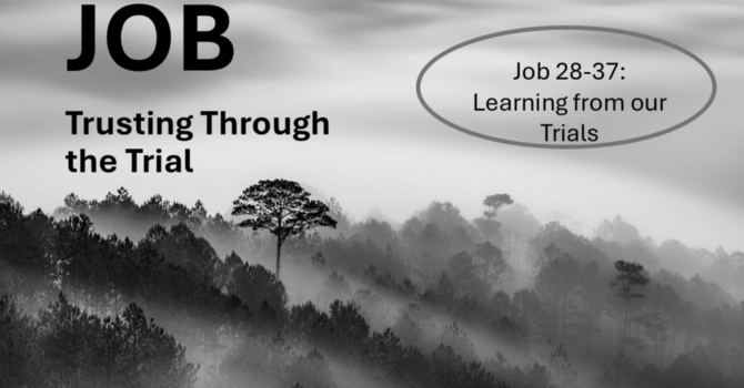 "Job: Trusting through the trial. Ch. 28-37:Learning from our trials"