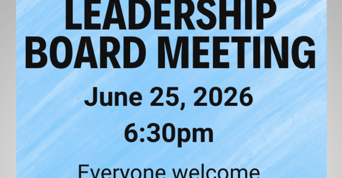 Mt. Zion Leadership Board Meeting